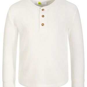 NWT Epic Threads Toddler Boys Solid-Color Thermal Henley Shirt,